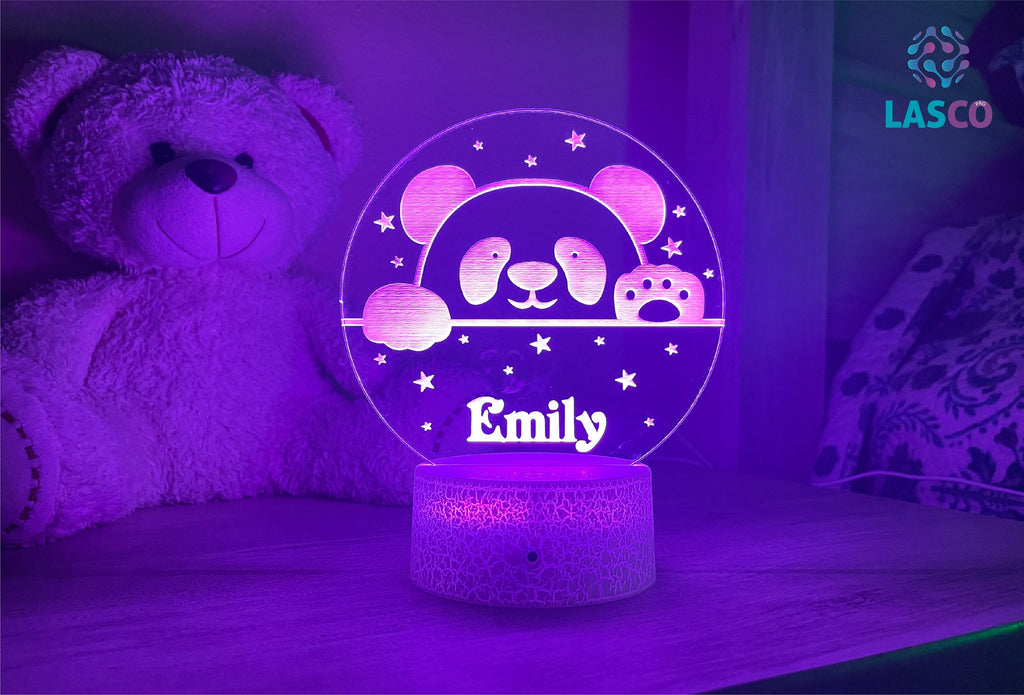 Kids Personalized Acrylic Night Light for Baby for Kids Perfect Birthday Gift for Girls or Boys Custom Name Handmade Led Kids Bedroom Decor